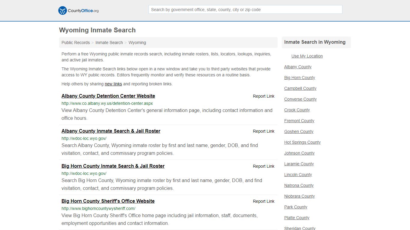 Inmate Search - Wyoming (Inmate Rosters & Locators)